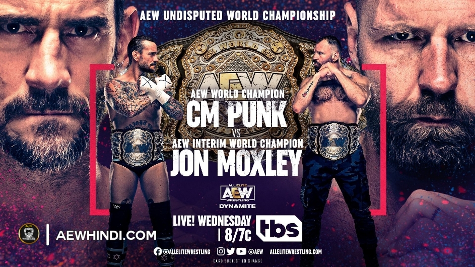 CM Punk Vs Jon Moxley set for AEW Dynamite