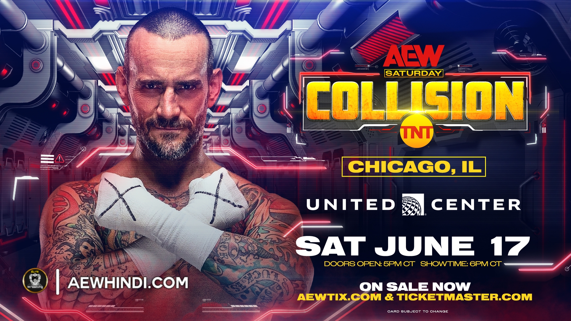 CM Punk RETURN Announced for AEW Collision